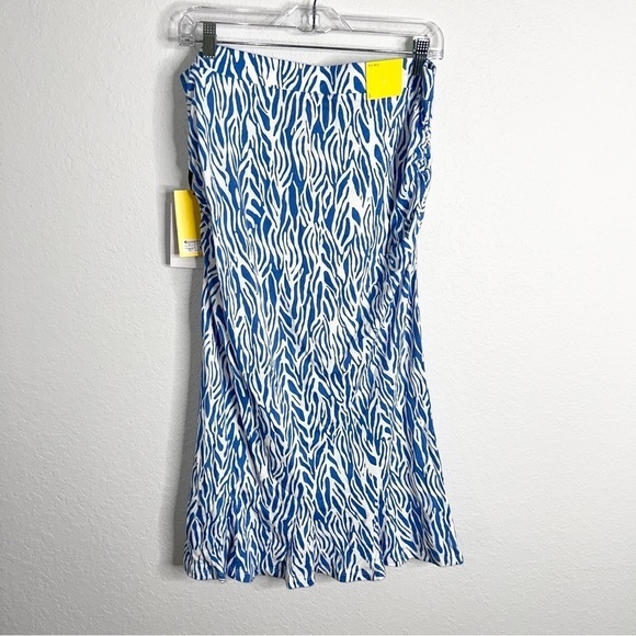 Diane Von Furstenberg X Target Skirt Women Large Midi Knit A Line Sea Twig B9 - Picture 3 of 9